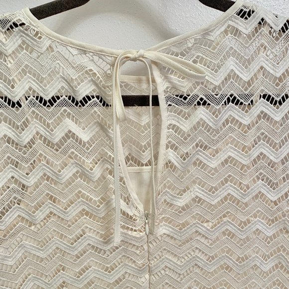 LOFT ivory dress size 4 - Picture 4 of 7
